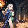 エルフの冒険者（魔術師） 2枚目