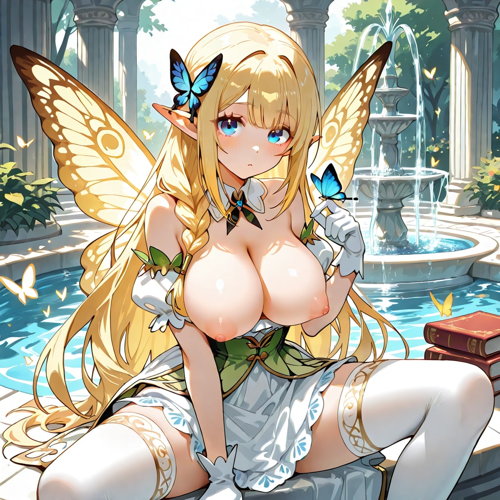 胸出しスケベエルフ