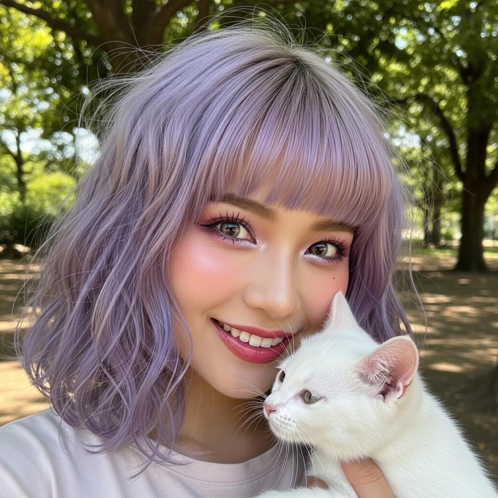 ギャルと子猫