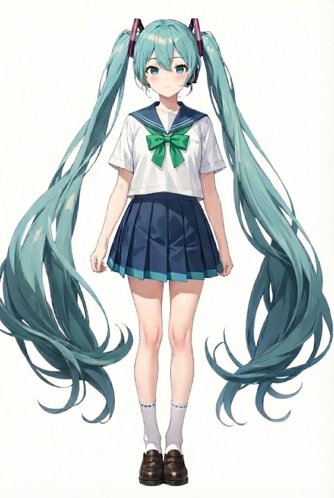 初音ミク、立ち絵 | の人気AIイラスト・グラビア