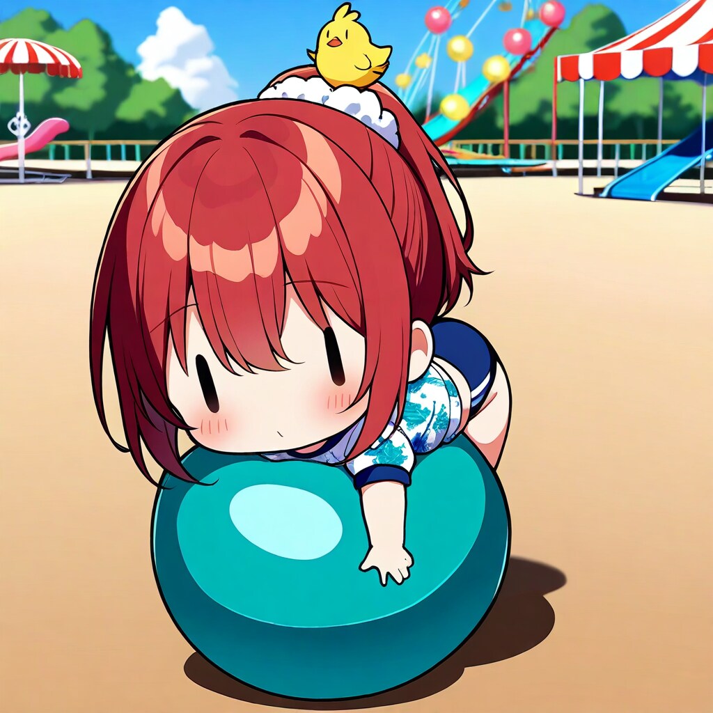 乗るし乗られる赤髪ちゃん