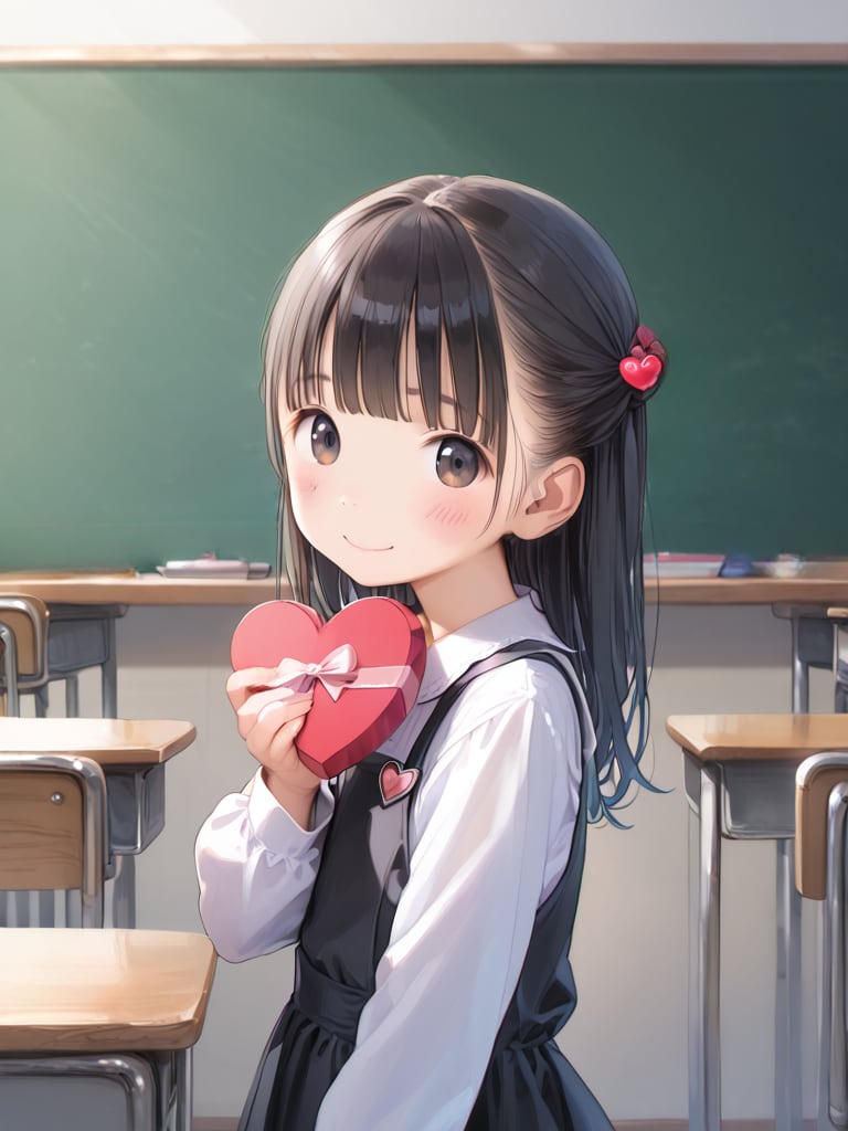 【サンプル】ぺったんこ〇リ〇リJ〇ちゃんたちからバレンタインチョコ＆Hなプレゼント（12枚）
