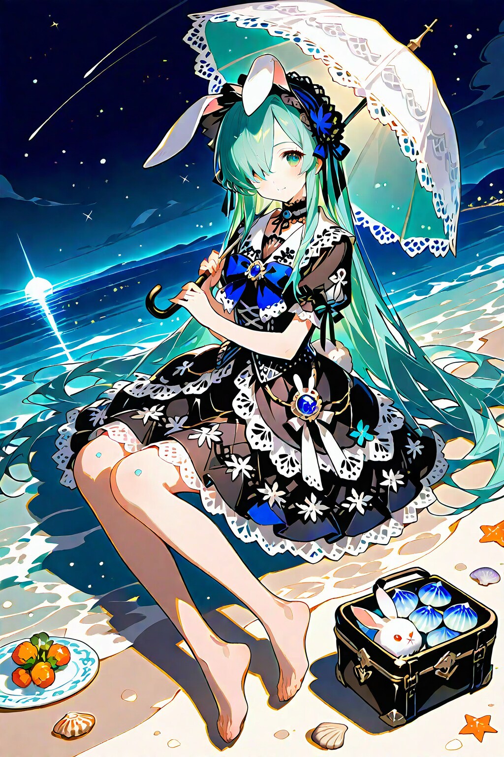 緑髪ゴスロリ風(なみぎわーのーうーみー)_20250716