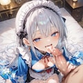 和メイド舌射 5枚目