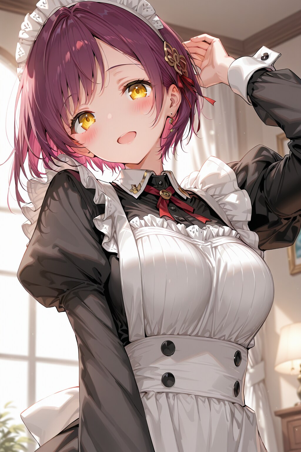 おはようございます（挨拶メイドの芽衣ちゃん）