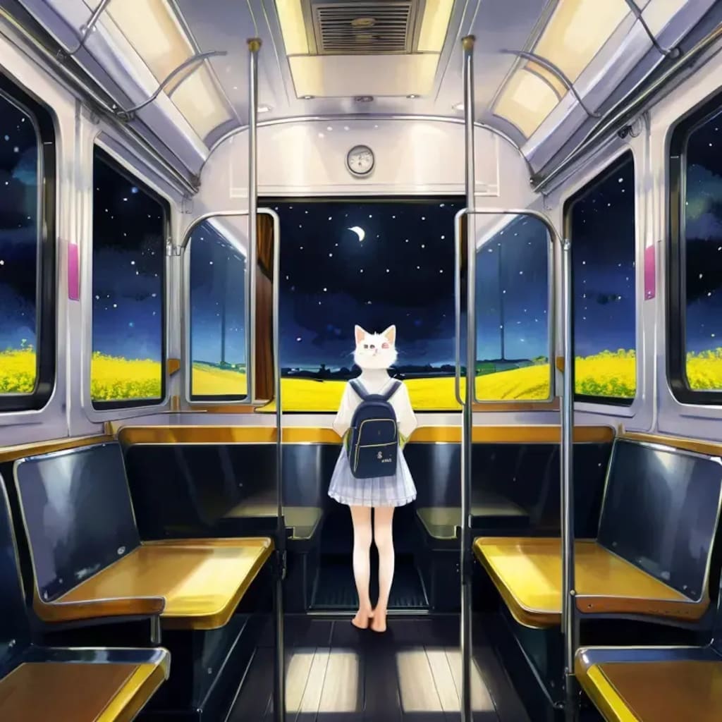 たまが電車でやって来た！
