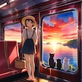たまが電車でやって来た！ 8枚目