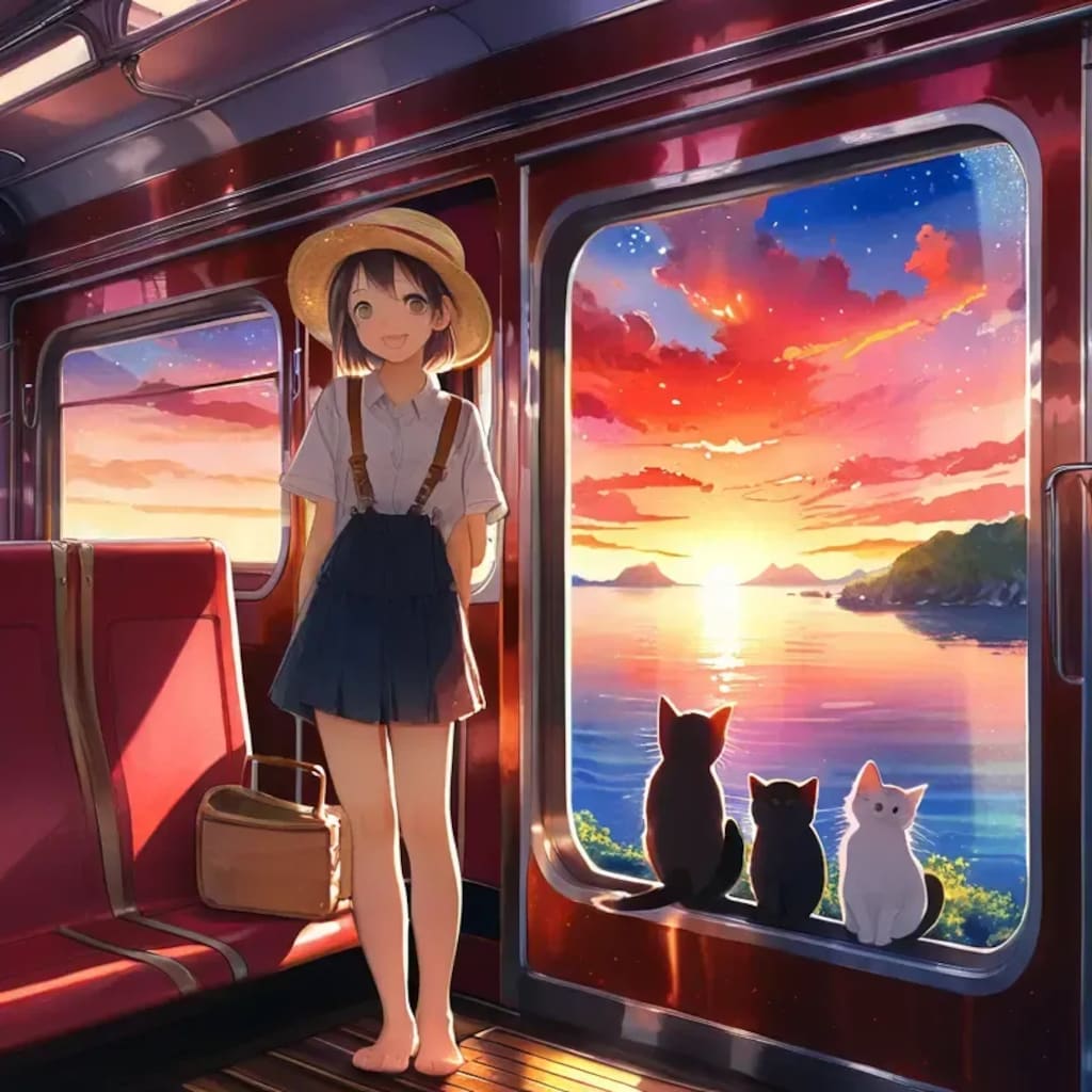 たまが電車でやって来た！