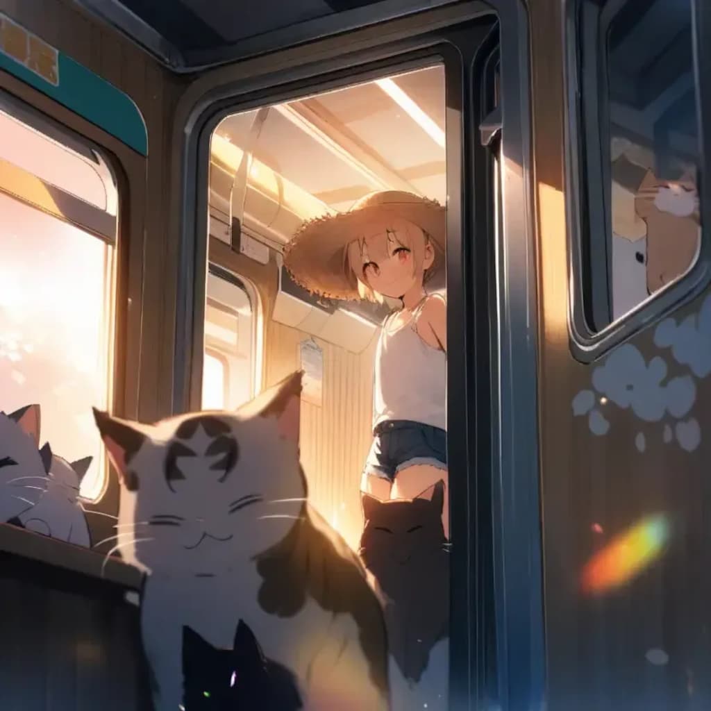 たまが電車でやって来た！