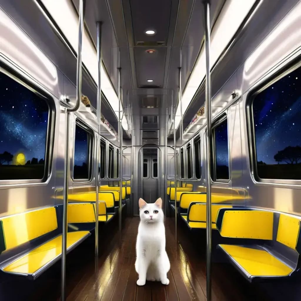 たまが電車でやって来た！