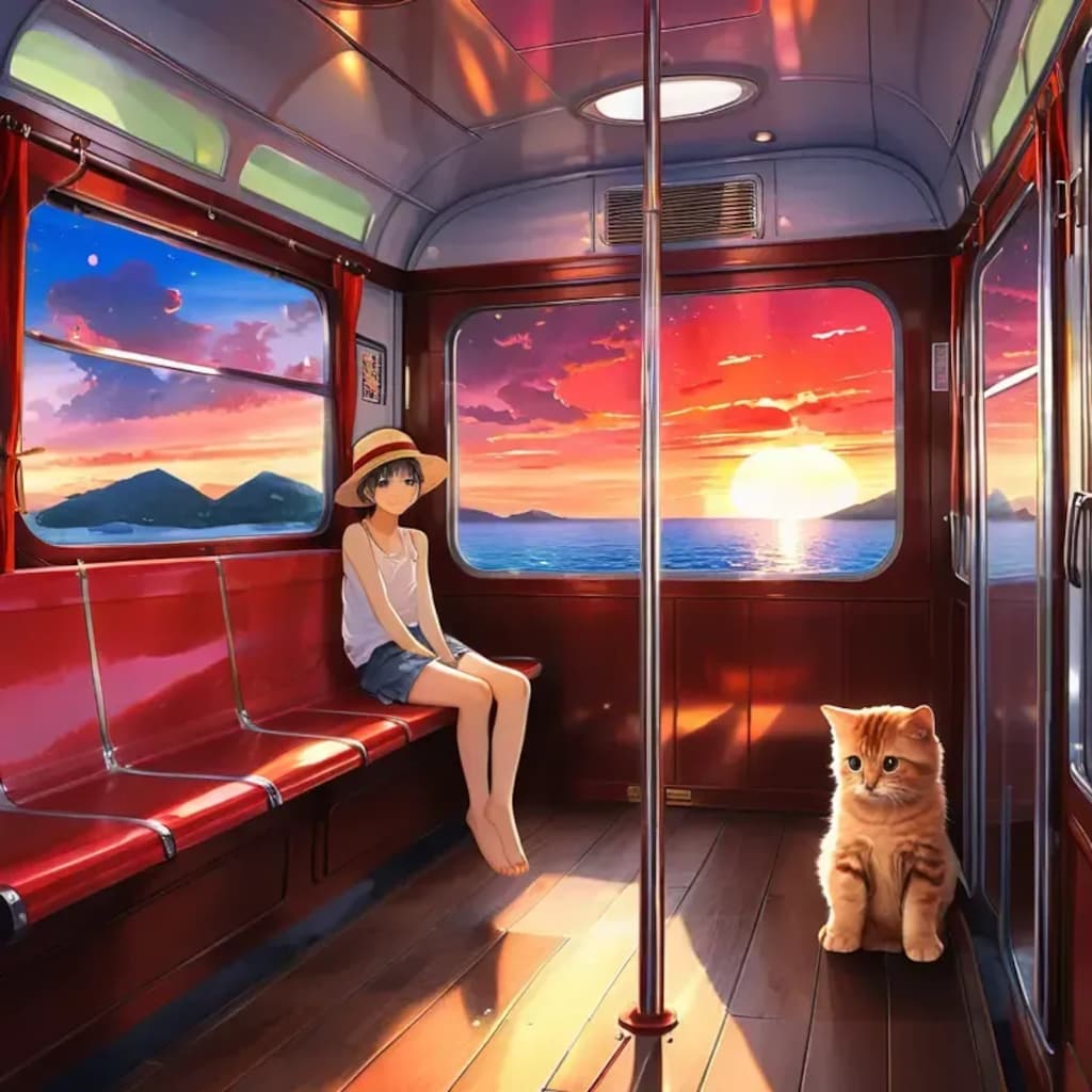 たまが電車でやって来た！