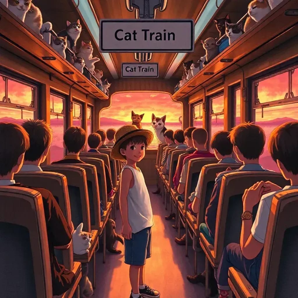 たまが電車でやって来た！