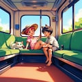 たまが電車でやって来た！ 7枚目