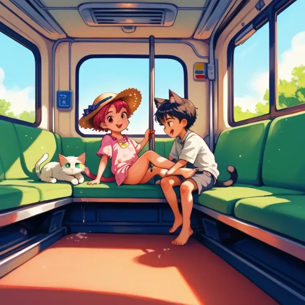 たまが電車でやって来た！