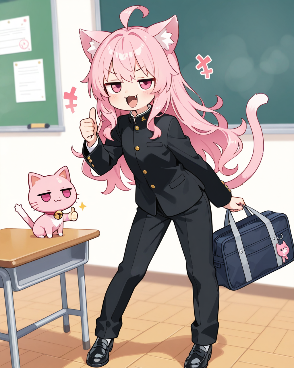 男装ねこちゃん！！