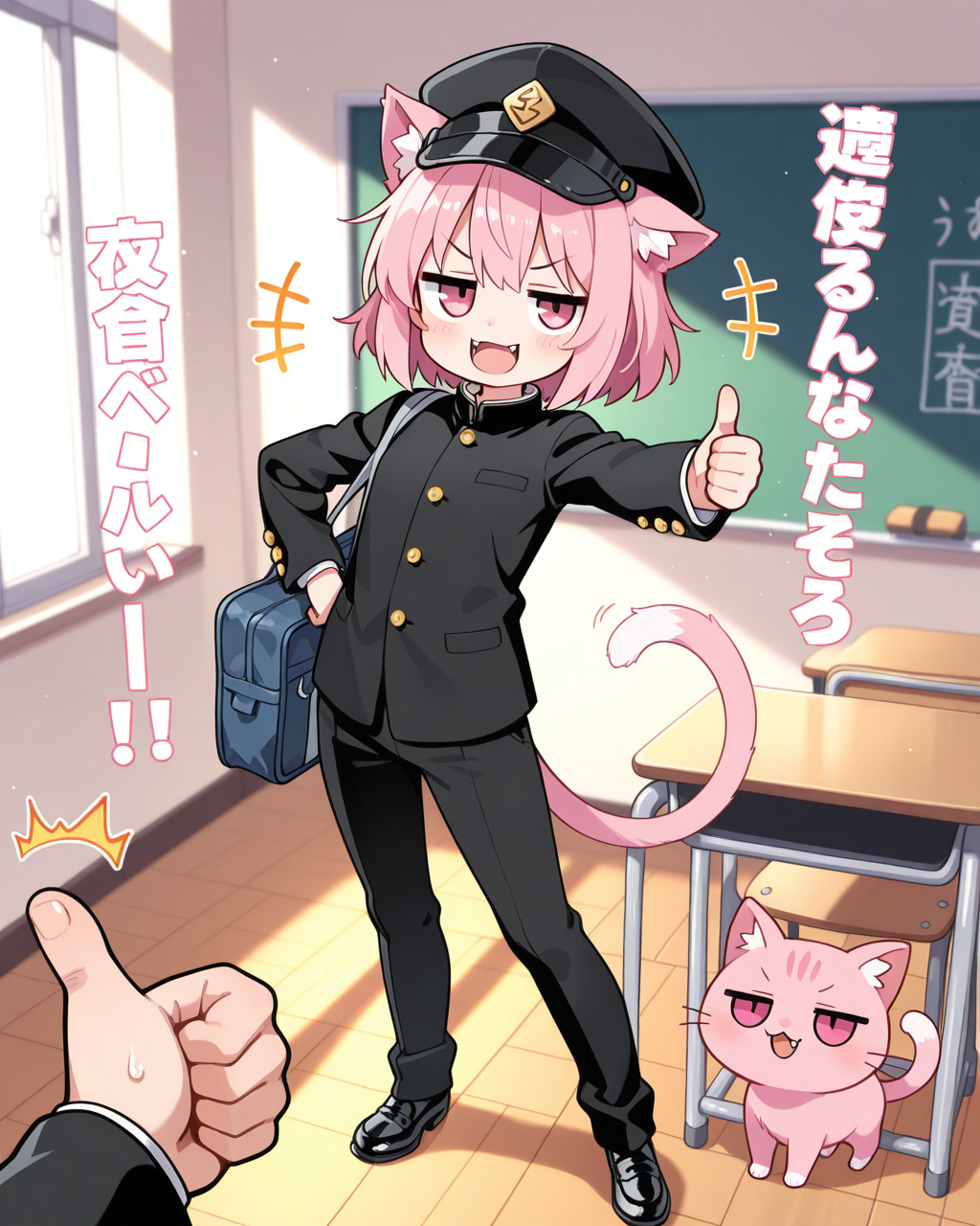 男装ねこちゃん！！