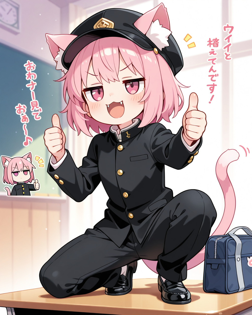 男装ねこちゃん！！