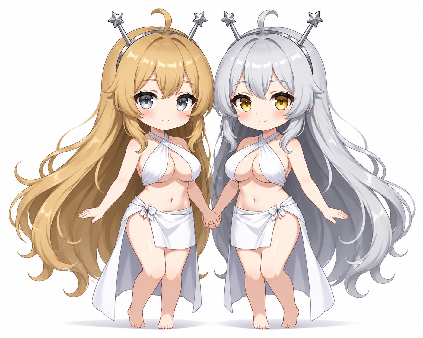 双子の星の巫女 | の人気AIイラスト・グラビア
