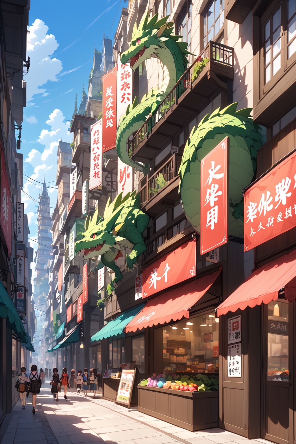 張り紙よりドラゴンが気になる