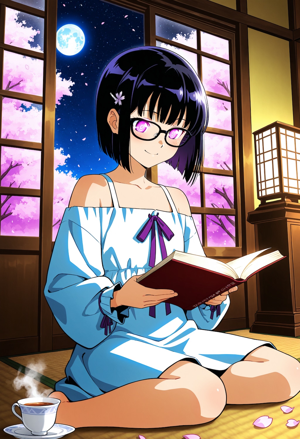 リラクゼーションももんげ 開業3日目 ～ひまりちゃん読書中📙