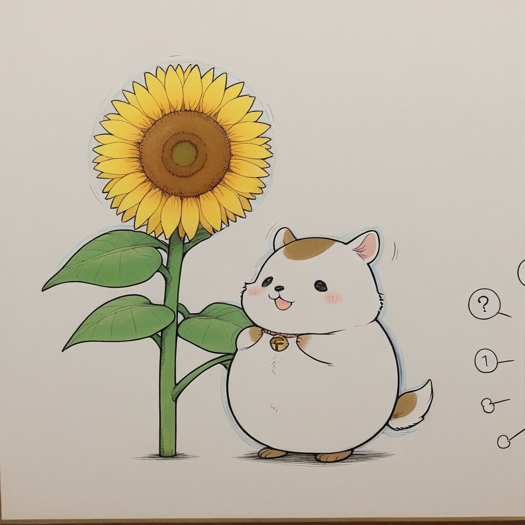 ひまわりの種待ち