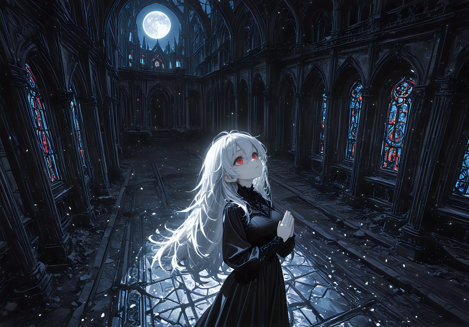 月光の聖堂 | の人気AIイラスト・グラビア