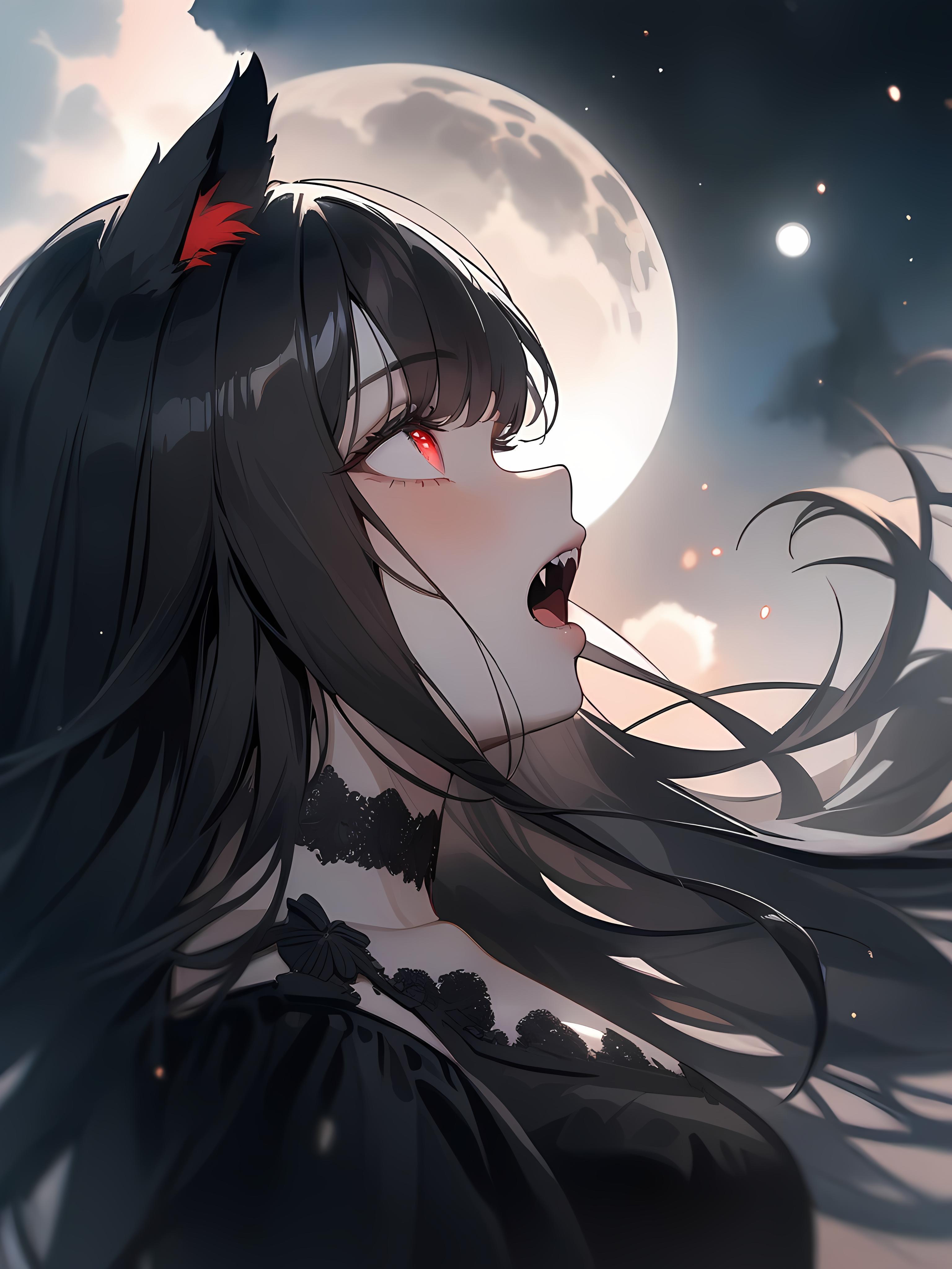 狼女は月夜に唄う | の人気AIイラスト・グラビア