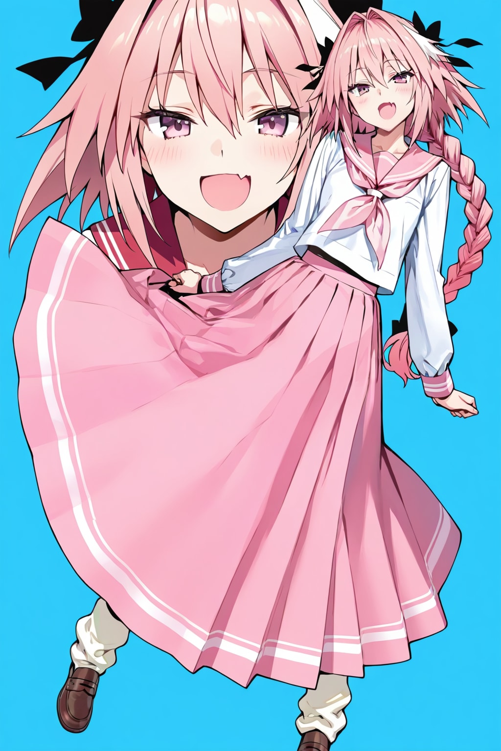 So I tried making astolfo, why is there a head?