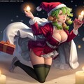 鬼滅の刃×甘露寺蜜璃！セクシーなサンタコスチュームでメリークリスマスとイルミネーションを楽しむ 12枚目