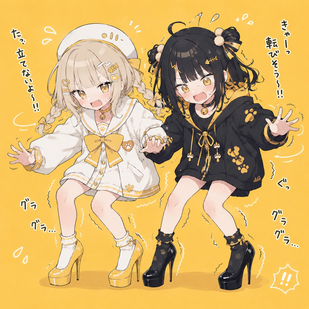 ハイヒール双子ちゃん