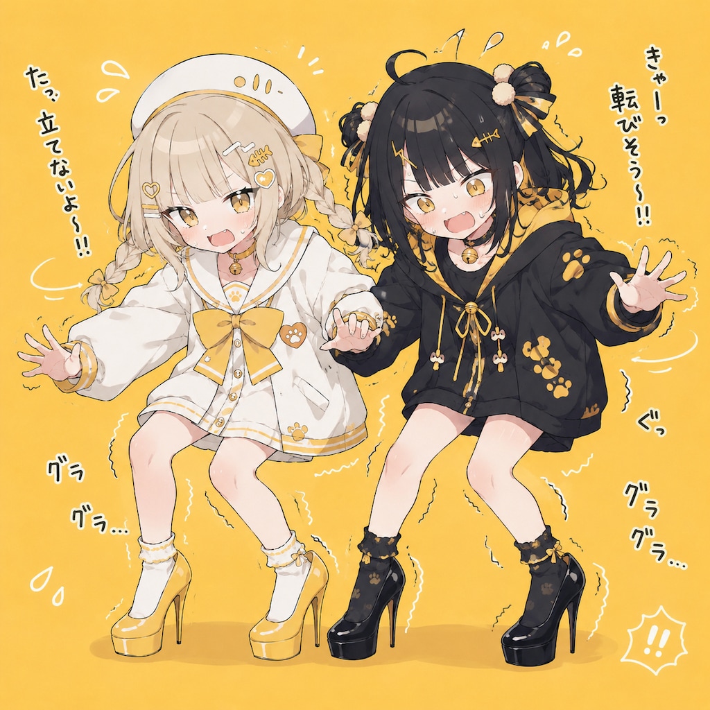 ハイヒール双子ちゃん