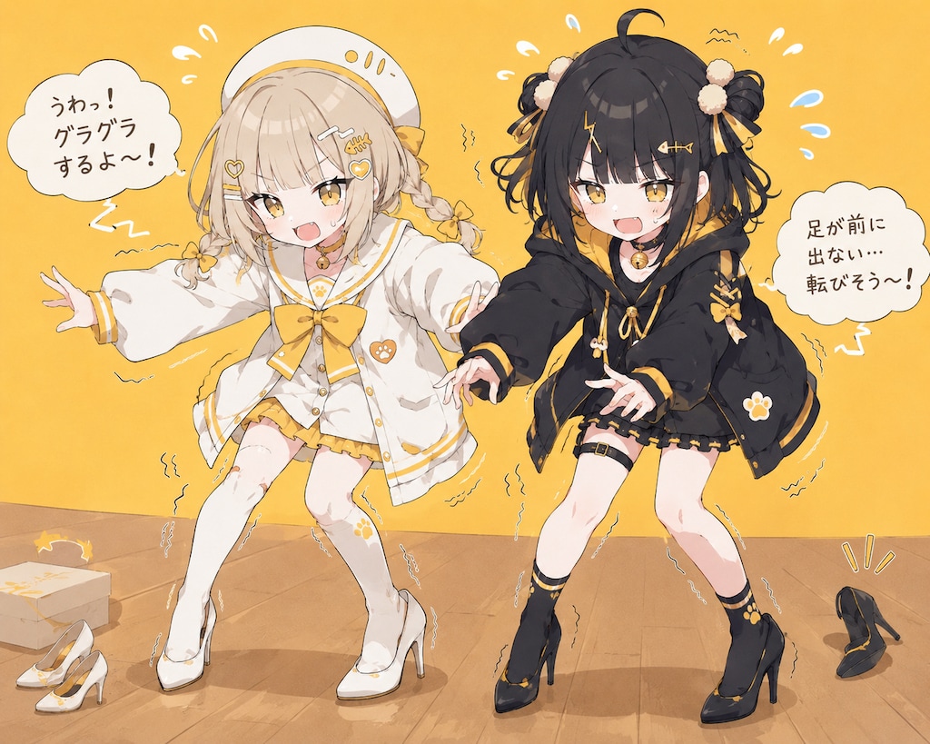 ハイヒール双子ちゃん