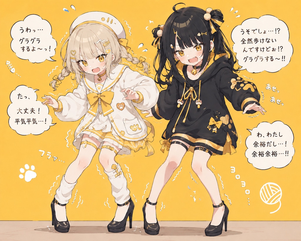 ハイヒール双子ちゃん