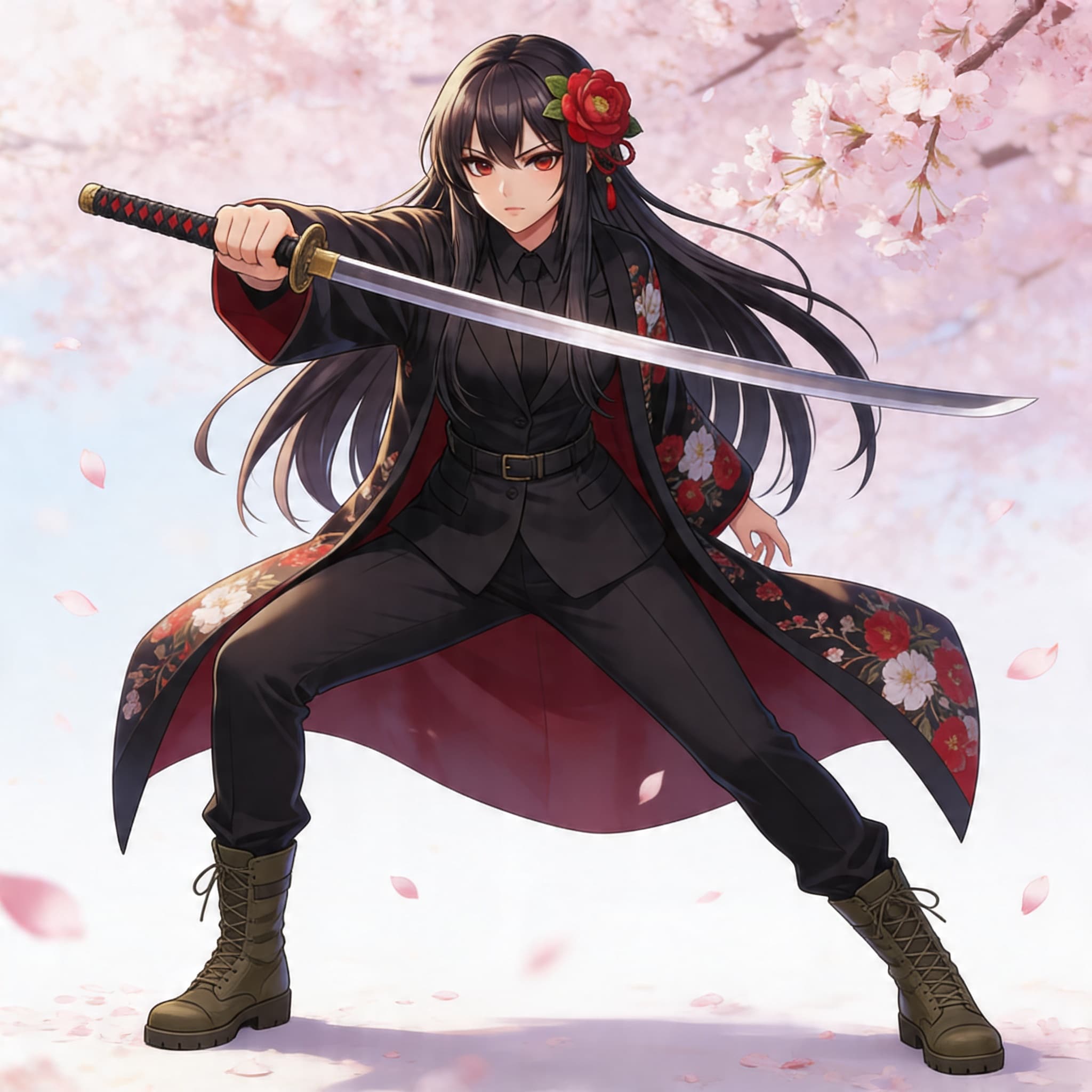 桜とツバキ | の人気AIイラスト・グラビア