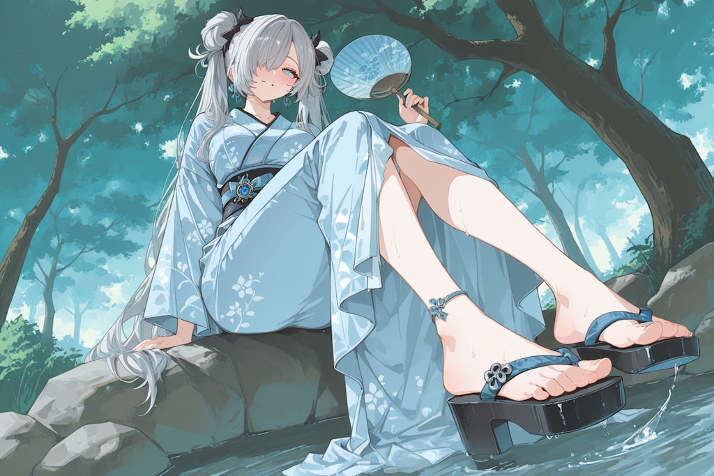 冷たいっ！💕