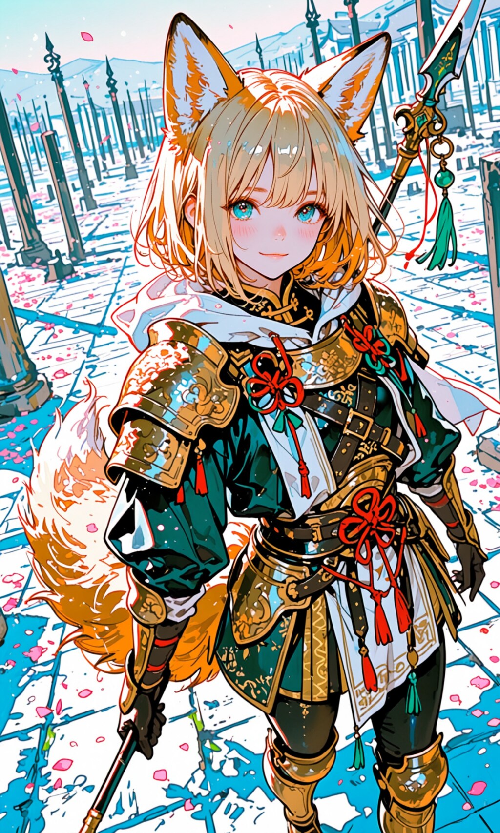 桜吹雪の少女 | の人気AIイラスト・グラビア
