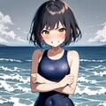 海で寒中水泳 4枚目