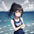 海で寒中水泳 5枚目