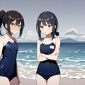 海で寒中水泳 10枚目