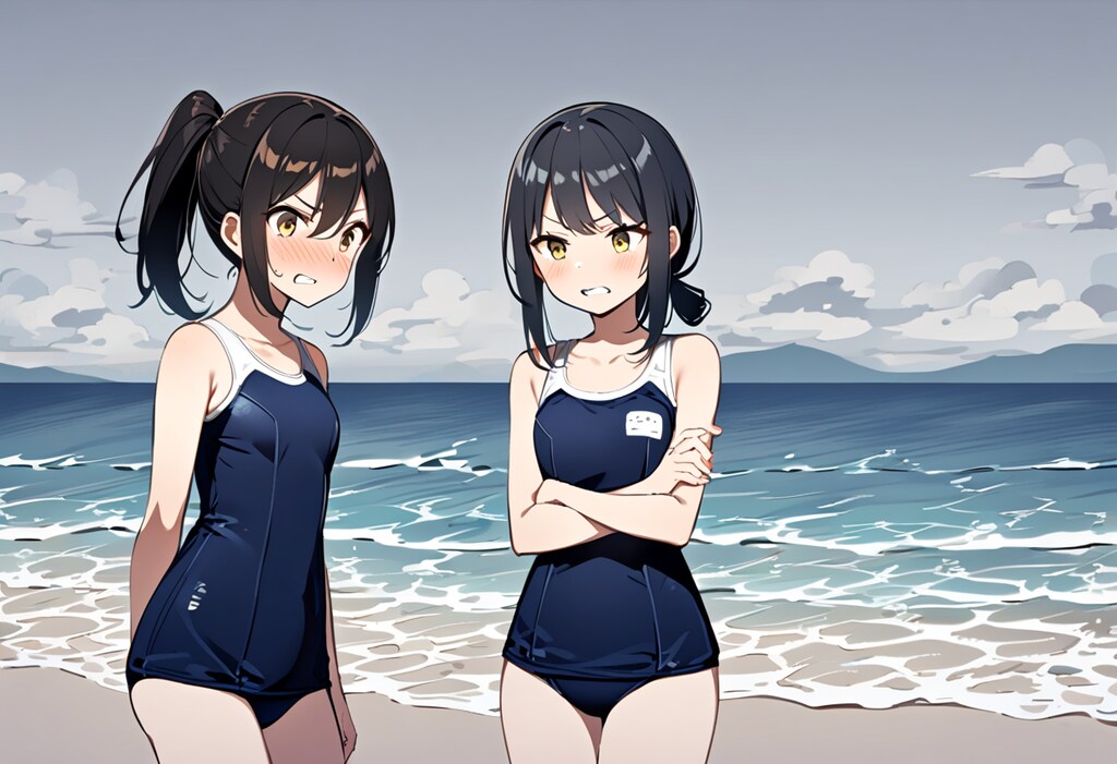 海で寒中水泳