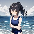 海で寒中水泳 2枚目