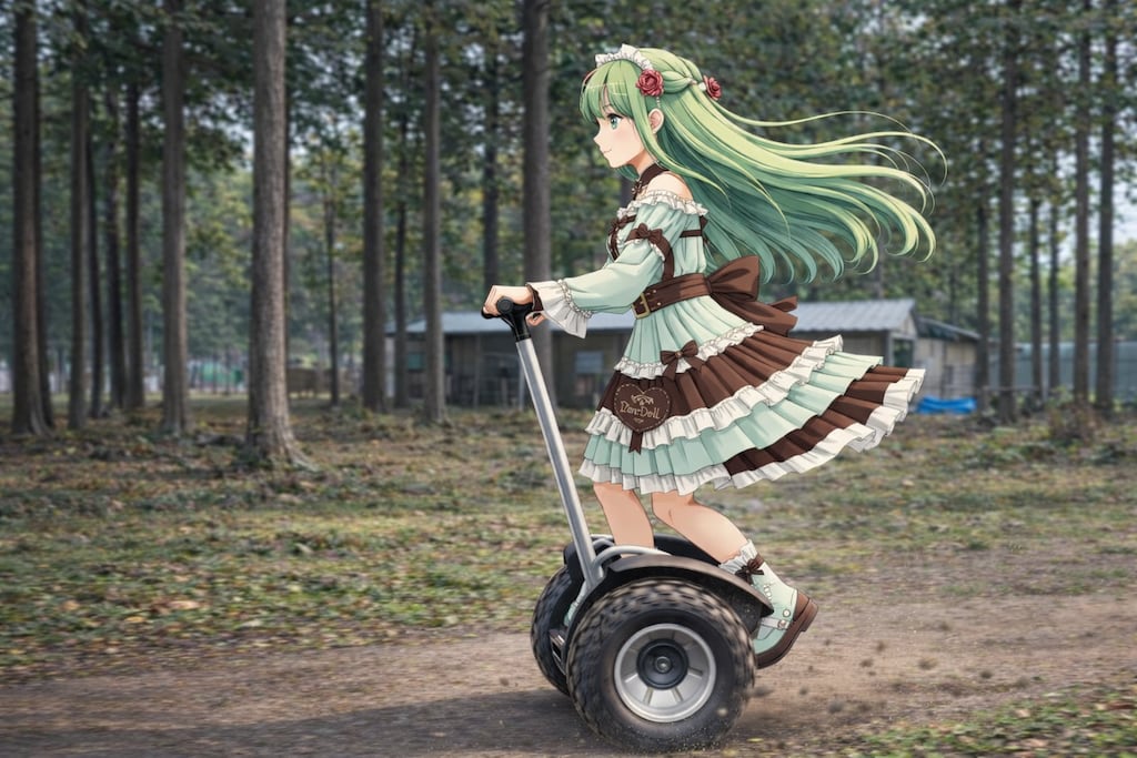 桜舞う空とミントドールの滑走