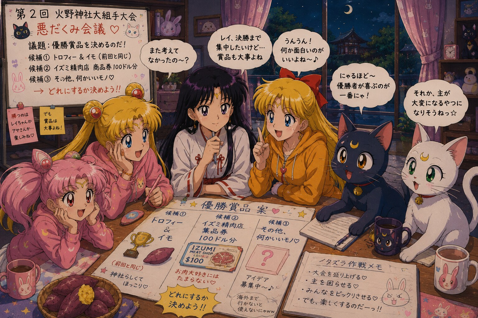 第2回 火野神社大組手大会　悪だくみ会議 | の人気AIイラスト・グラビア