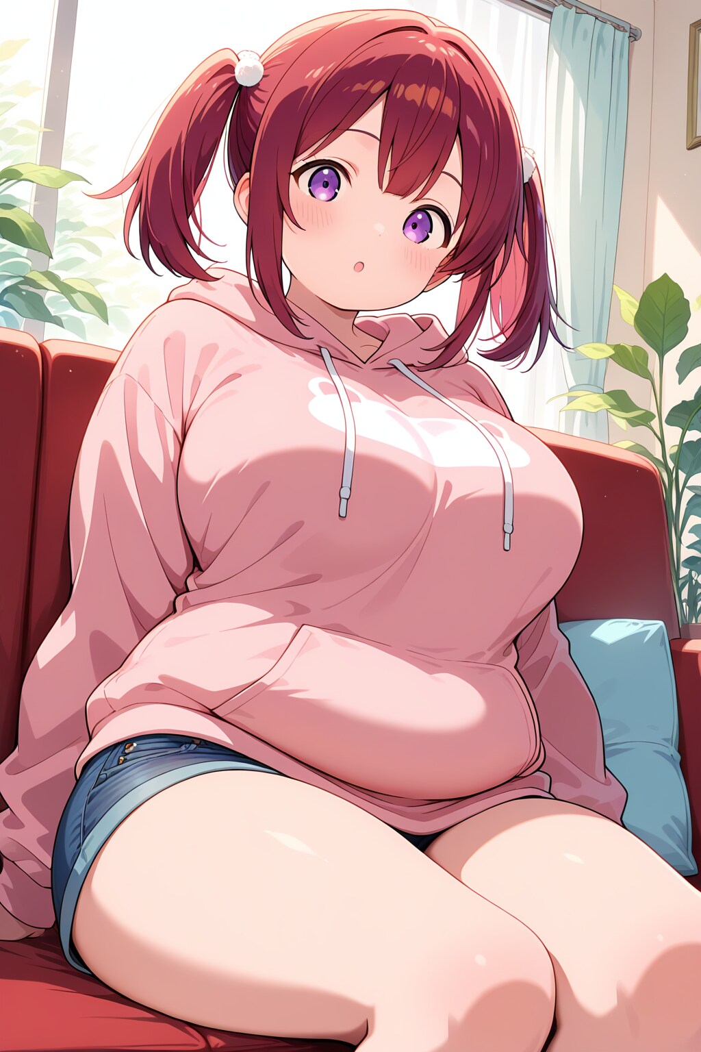 リビングにて