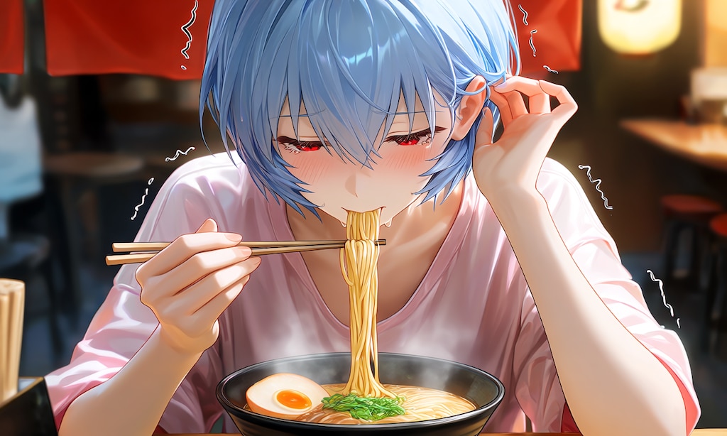 綾波レイ　肉なしラーメンの後は…
