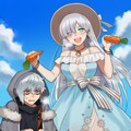雪だるま作る水着コスプレ皇女人妻 8枚目