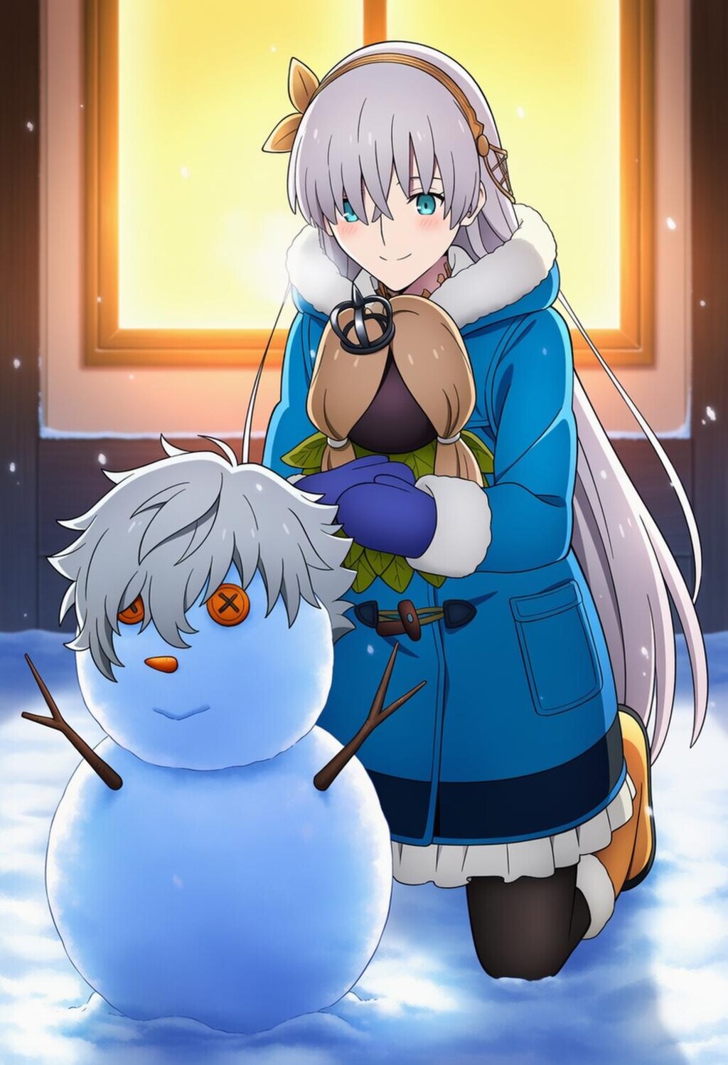 雪だるま作る水着コスプレ皇女人妻