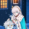 雪だるま作る水着コスプレ皇女人妻 2枚目