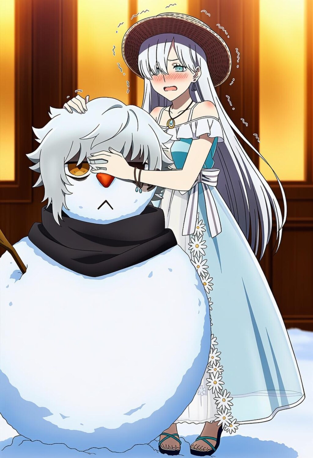 雪だるま作る水着コスプレ皇女人妻
