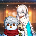 雪だるま作る水着コスプレ皇女人妻 3枚目